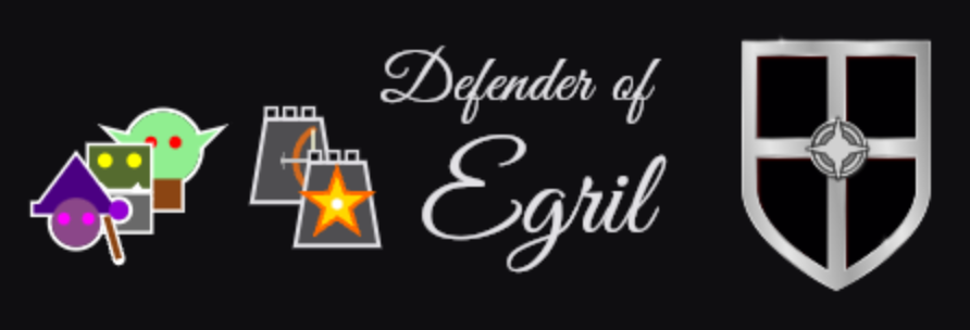 Defender of Egril game promotional banner